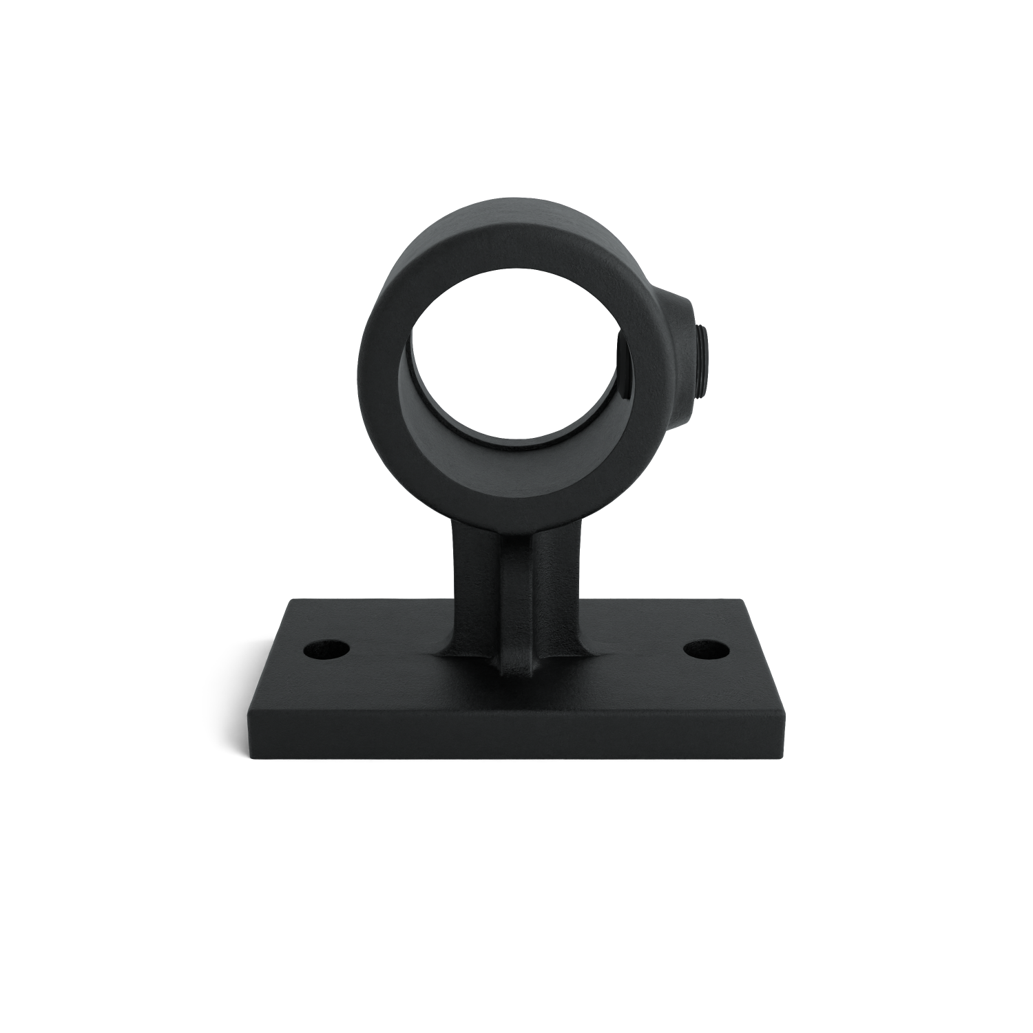 Rohrverbinder Handlaufhalterung schwarz 33,7 mm - Seitenansicht Rohrverbinder (Rohr-verbinder.de)