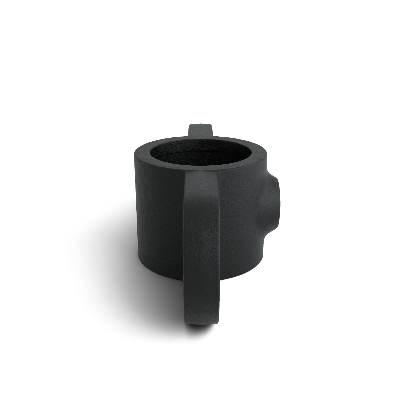 Rohrverbinder Gelenkauge doppelt 180º schwarz 33,7 mm - Seitenansicht Rohrverbinder (Rohr-verbinder.de)