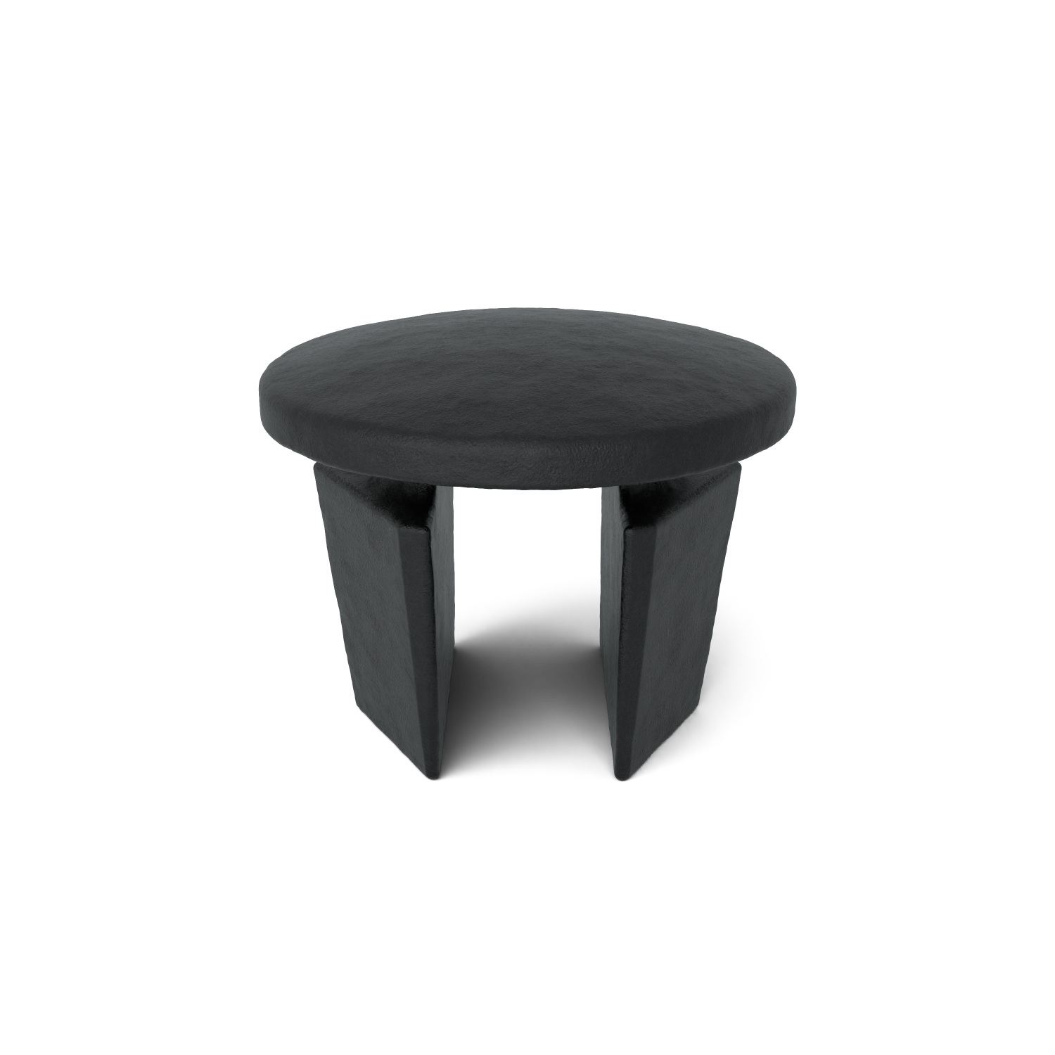 Rohrverbinder Stopfen Metall schwarz 33,7 mm - Vorderansicht mit Rohren (Rohr-verbinder.de)