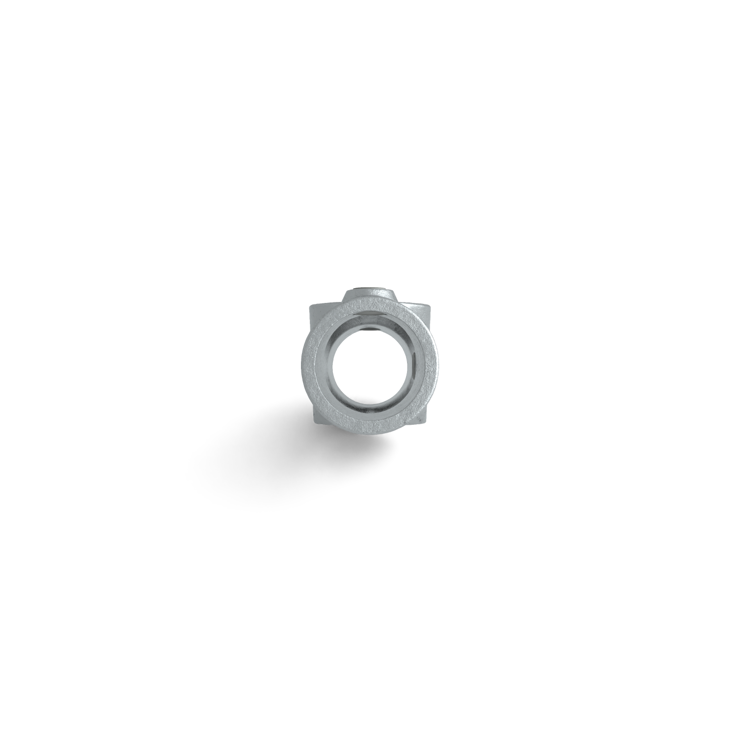 Rohrverbinder Kreuzstück 45º-90º 48,3 mm - Seitenansicht Rohrverbinder (Rohr-verbinder.de)