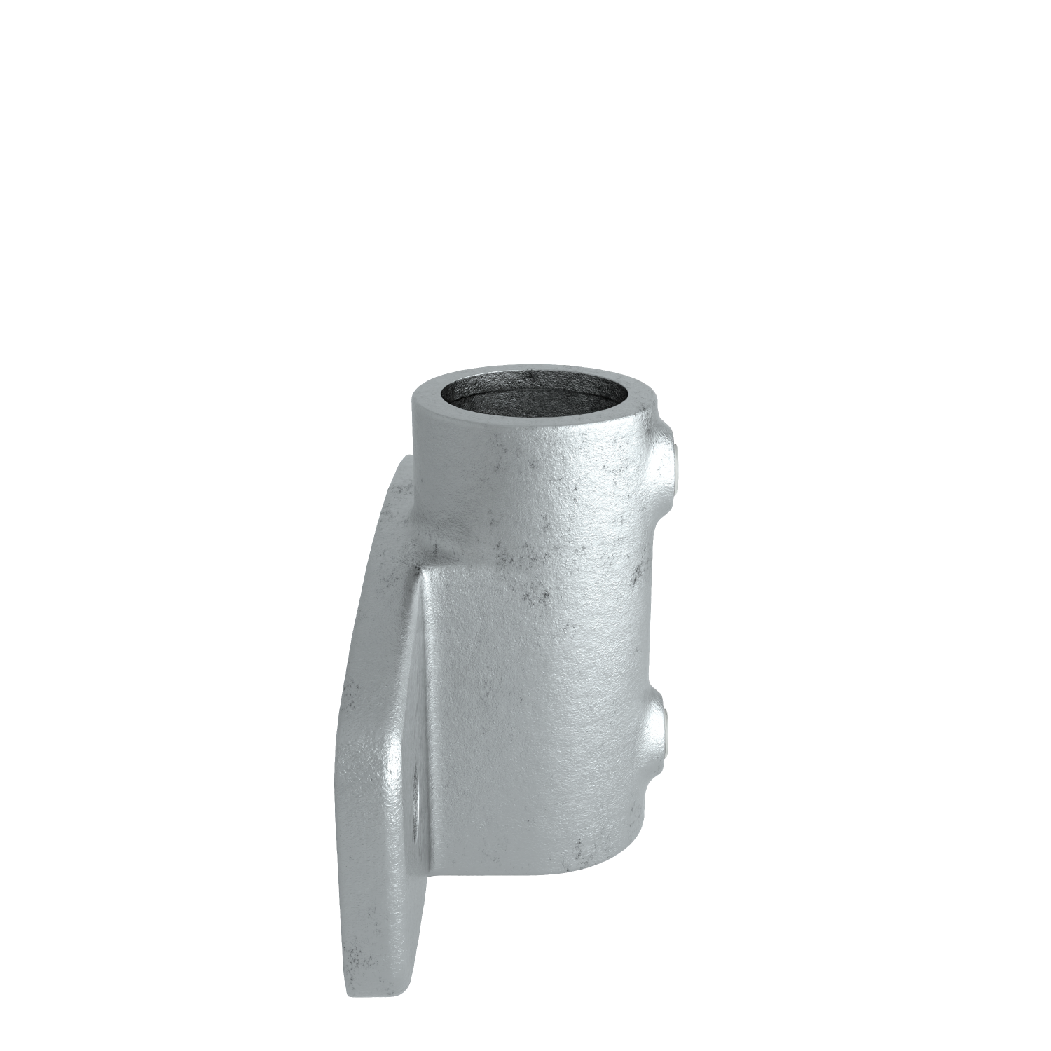 Rohrverbinder Wandhalter Schwerlast horizontal 33,7 mm - Seitenansicht Rohrverbinder (Rohr-verbinder.de)