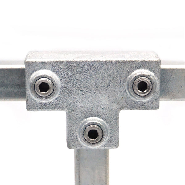 T-Stück lang 25 mm quadratisch | Rohrverbinder | das größte Angebot an Rohrverbindern | Rohr-verbinder.de