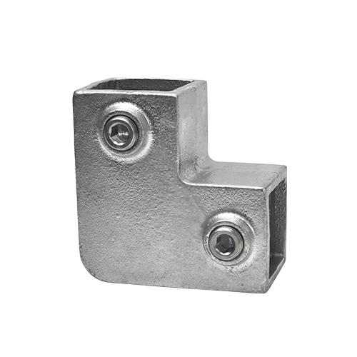 Bogen 90º 40 mm quadratisch | Rohrverbinder.de | der Spezialist für Rohrverbindern