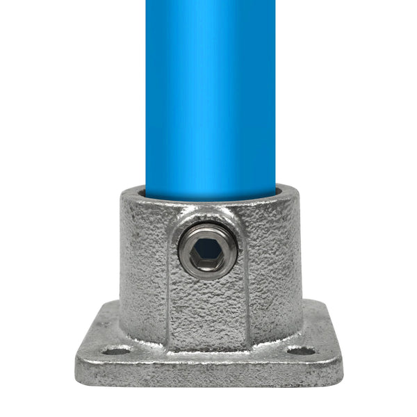 Fußplatte quadratisch 21,3 mm | Rohrverbinder | das größte Angebot an Rohrverbindern | Rohr-verbinder.de