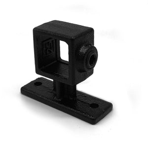 Handlaufhalterung schwarz 25 mm quadratisch | Rohrverbinder.de | der Spezialist für Rohrverbindern