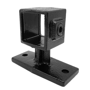 Handlaufhalterung schwarz 40 mm quadratisch