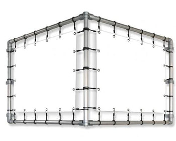 Bannerrahmen V-Form Wandmontage