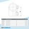 T-Stück kurz 48,3 mm | technische Zeichnung | Rohrverbinder | Schnelle Lieferung | Rohr-verbinder.de