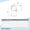 Eckstück 90º offen 48,3 mm | technische Zeichnung | Rohrverbinder | Schnelle Lieferung | Rohr-verbinder.de