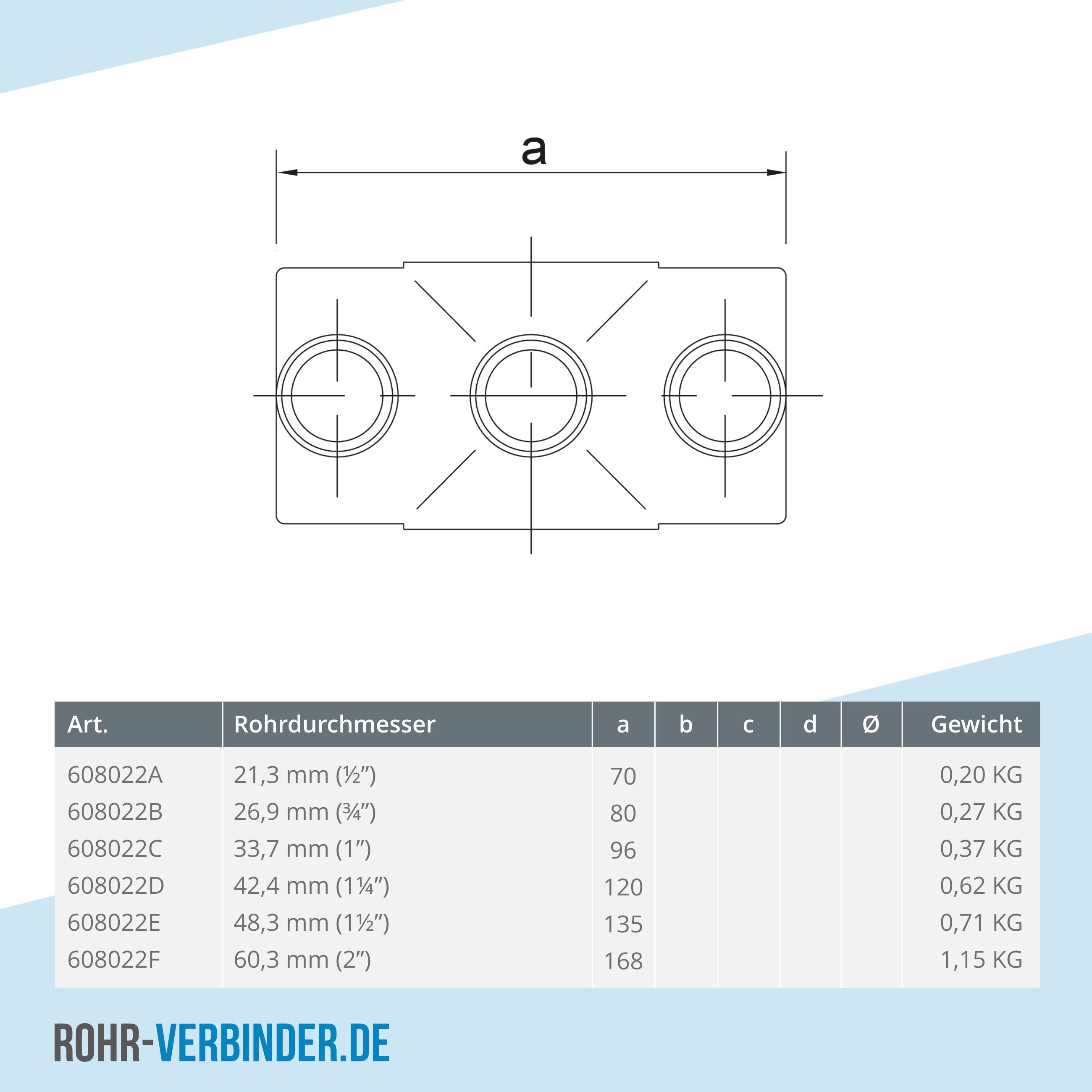 Kreuzstück in 1 Ebene 33,7 mm | technische Zeichnung | Rohrverbinder | Schnelle Lieferung | Rohr-verbinder.de