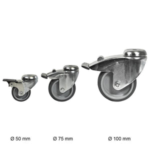 Lenkrollen mit Bremse | Beste Qualität von Tente | Rohr-verbinder.de