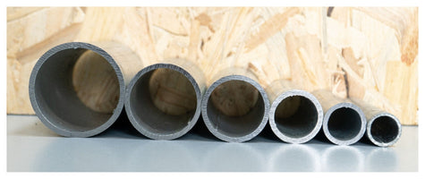 Rohrdurchmesser und Wandstärken