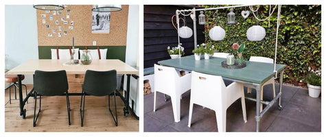 Einen Tisch aus Rohrverbindern in 4 einfachen Schritten bauen