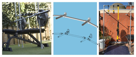 Zuhause trainieren mit Rohrverbindern