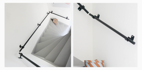 DIY: Treppenhandlauf selber bauen aus Rohren