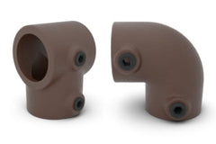 Rohrverbinder Vintage Braun