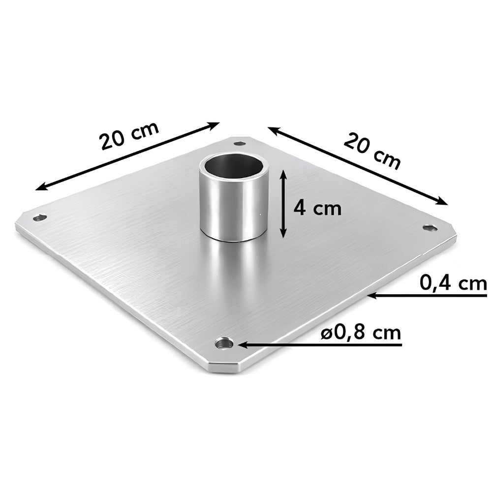 Bannerrahmen Montageplatte für Trapezblech und Sandwichpaneele