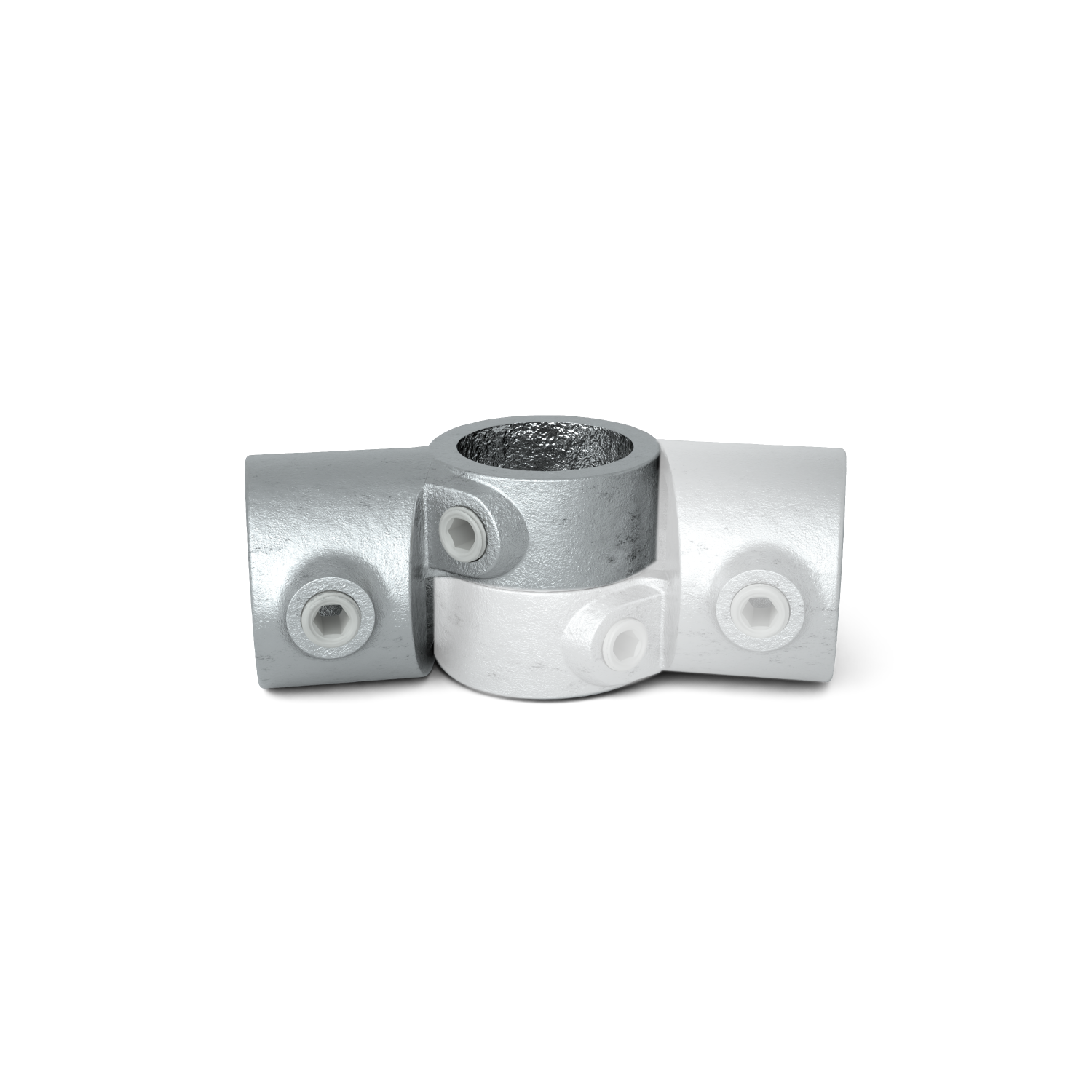 Rohrverbinder Winkelgelenk verstellbar 42,4 mm - 1 Stück - Vorderansicht Rohrverbinder (Rohr-verbinder.de)