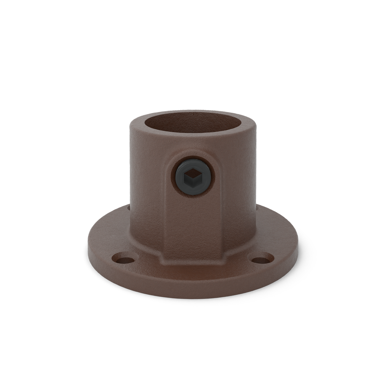 Fußplatte rund durchgehend vintage 33,7 mm