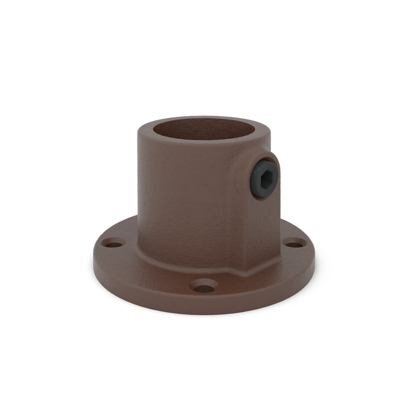 Fußplatte rund durchgehend vintage 33,7 mm