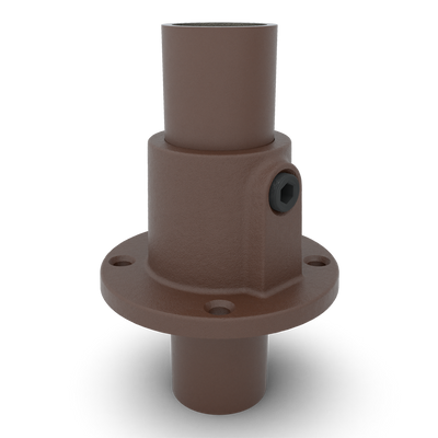 Fußplatte rund durchgehend vintage 26,9 mm