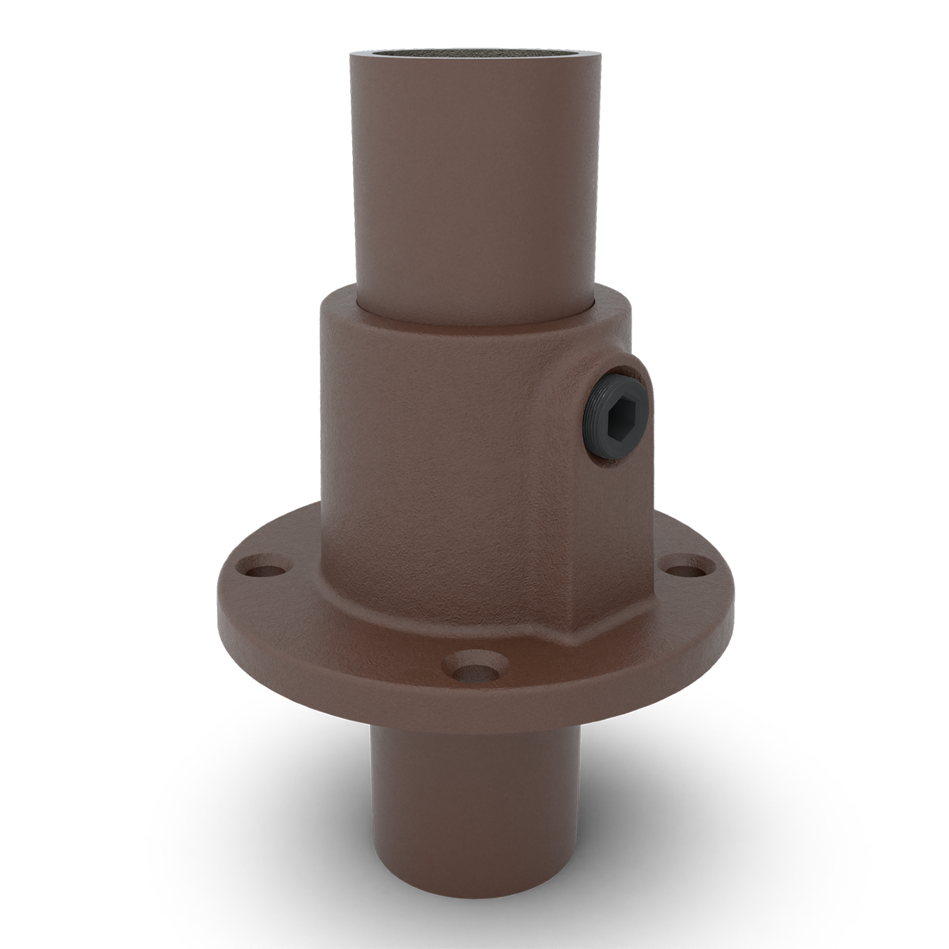 Fußplatte rund durchgehend vintage 33,7 mm