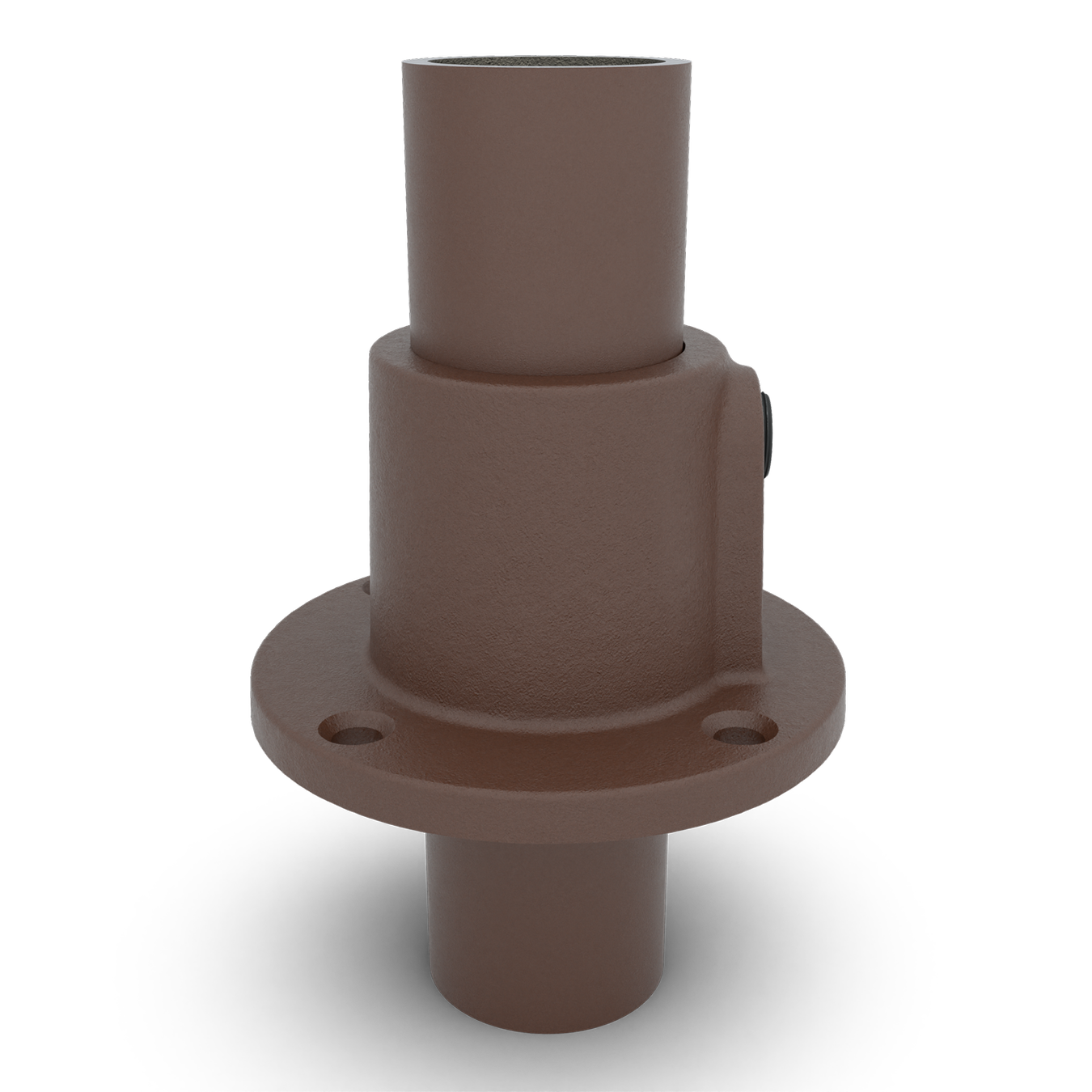 Fußplatte rund durchgehend vintage 33,7 mm