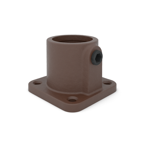 Fußplatte quadratisch vintage 26,9 mm