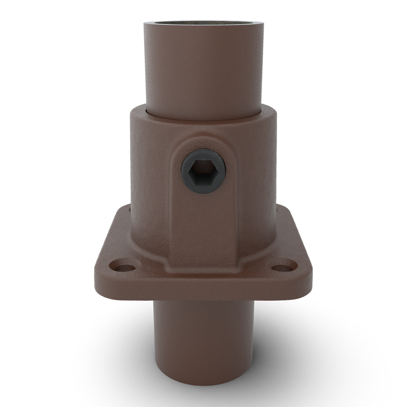 Fußplatte quadratisch vintage 33,7 mm