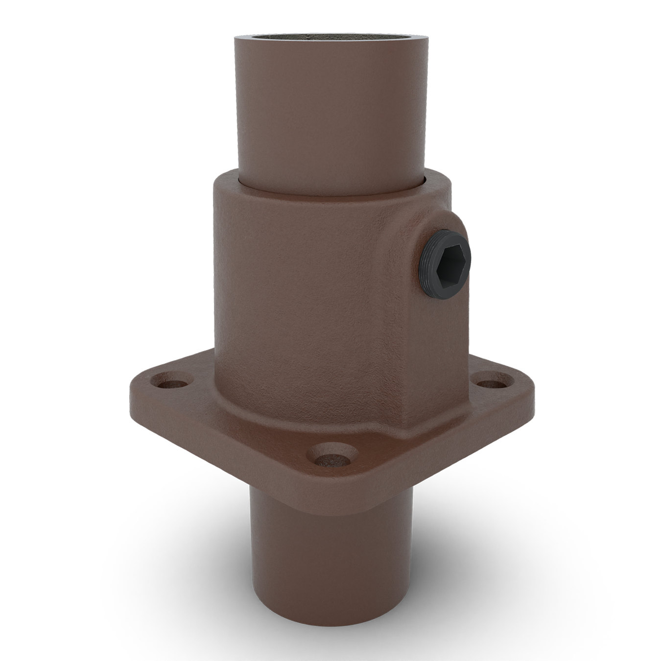 Fußplatte quadratisch vintage 33,7 mm