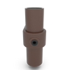 Ösenteil mit Einzellasche vintage 33,7 mm