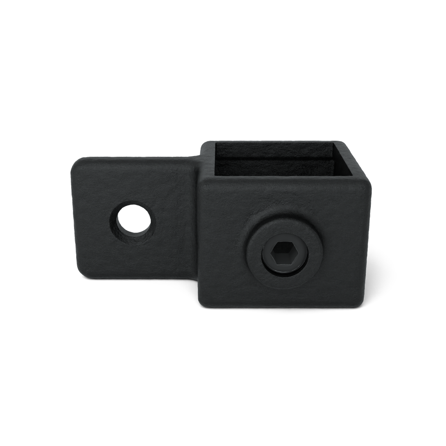 Gelenkauge schwarz 40 mm quadratisch