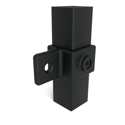 Gelenkauge schwarz 40 mm quadratisch