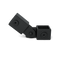 Gelenkstück einfach 40 schwarz 40 mm quadratisch