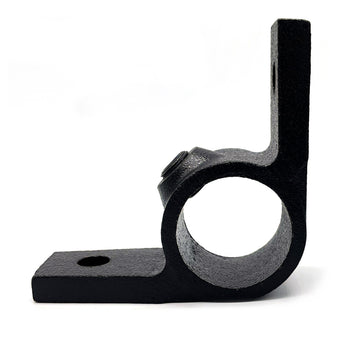 Ösenteil mit Doppellasche 90º schwarz 48,3 mm