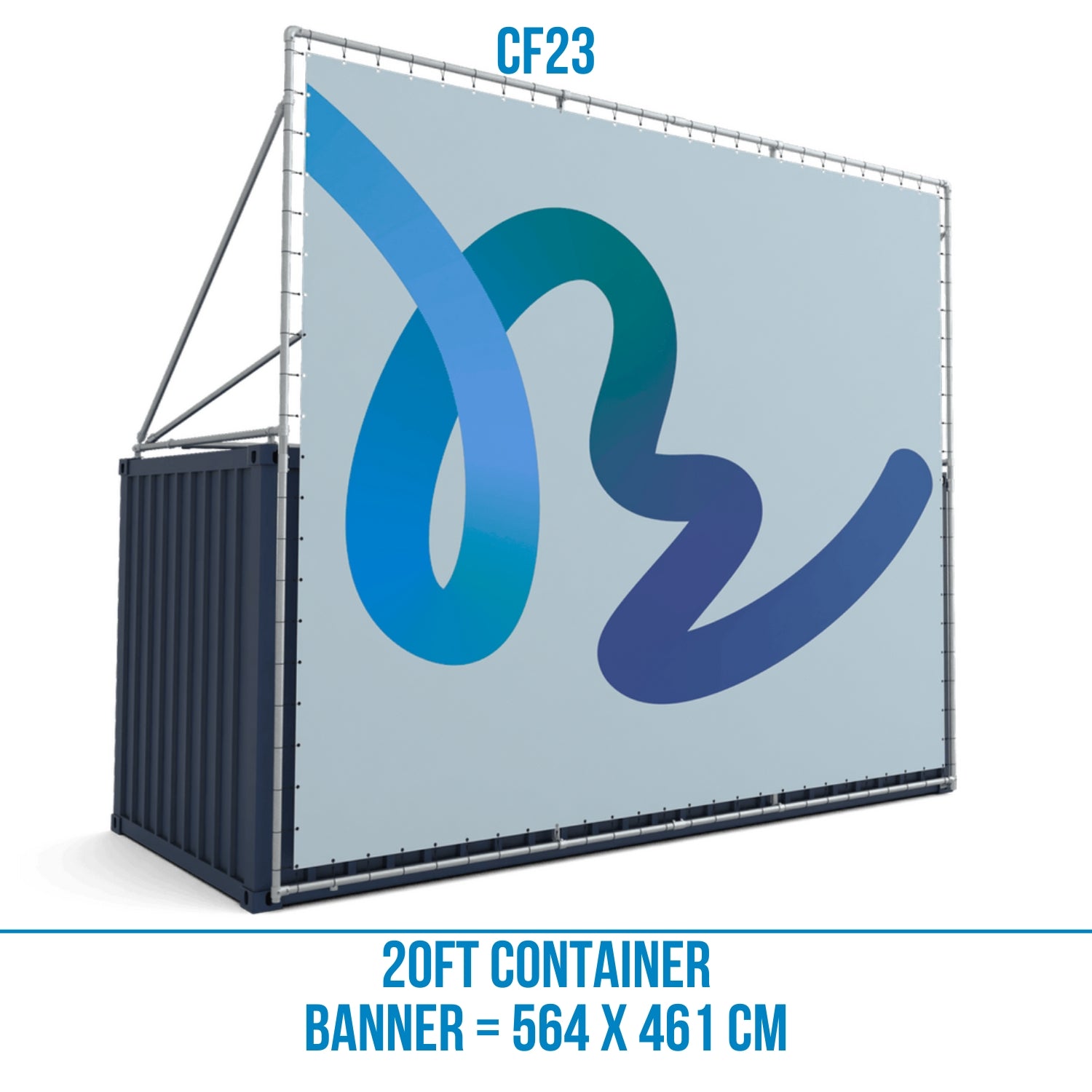 Extra hoher Containerrahmen lange Seite 20ft Container (23)