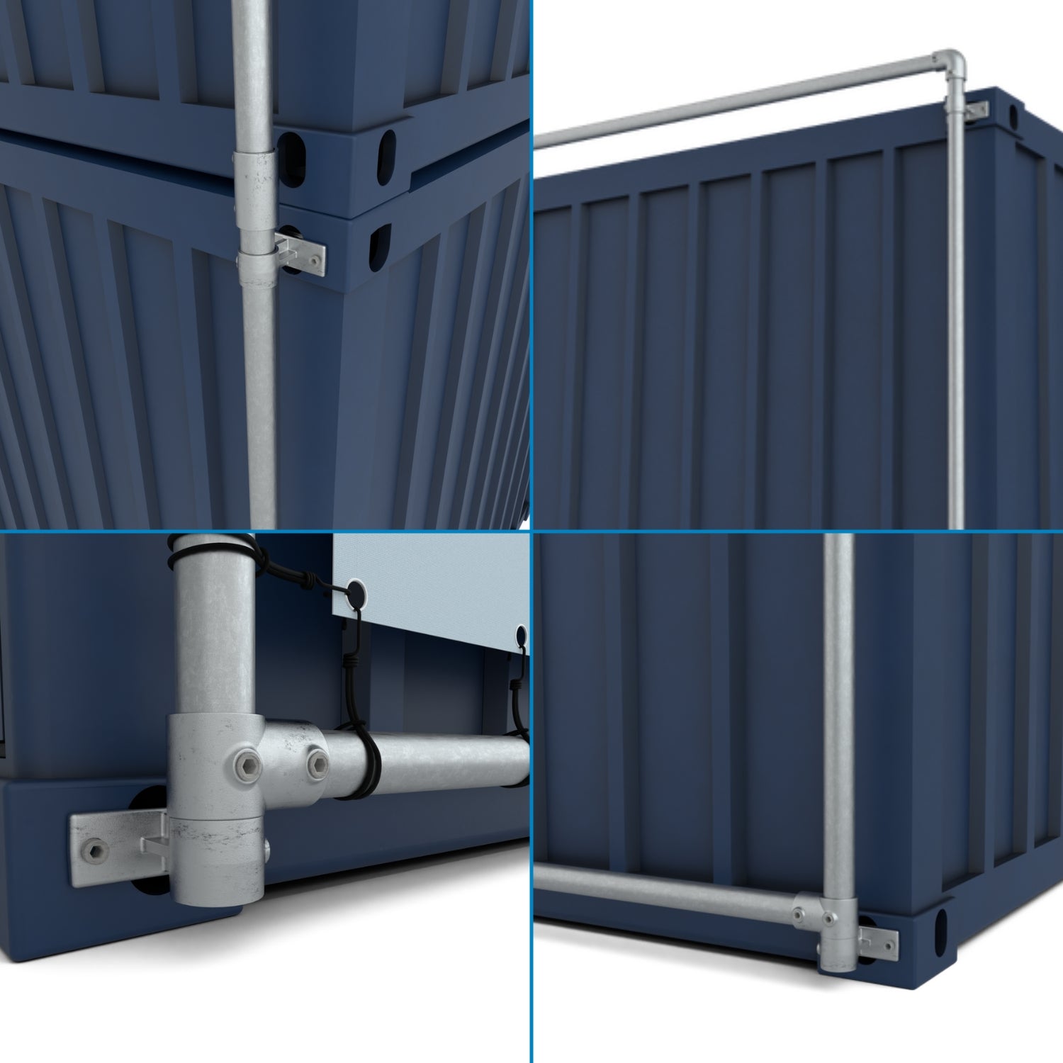 Doppelter Containerrahmen gestapelte 20ft Container - kurze Seite (27)