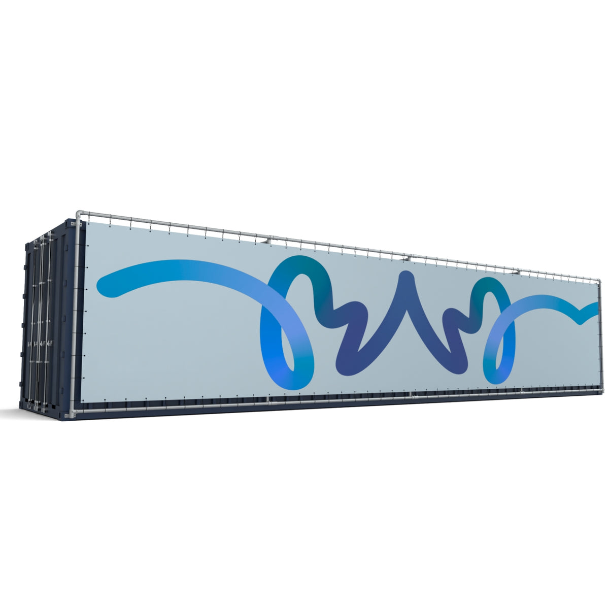 Containerrahmen 40ft Container - Extra langes Werberahmen (1178x233 cm)