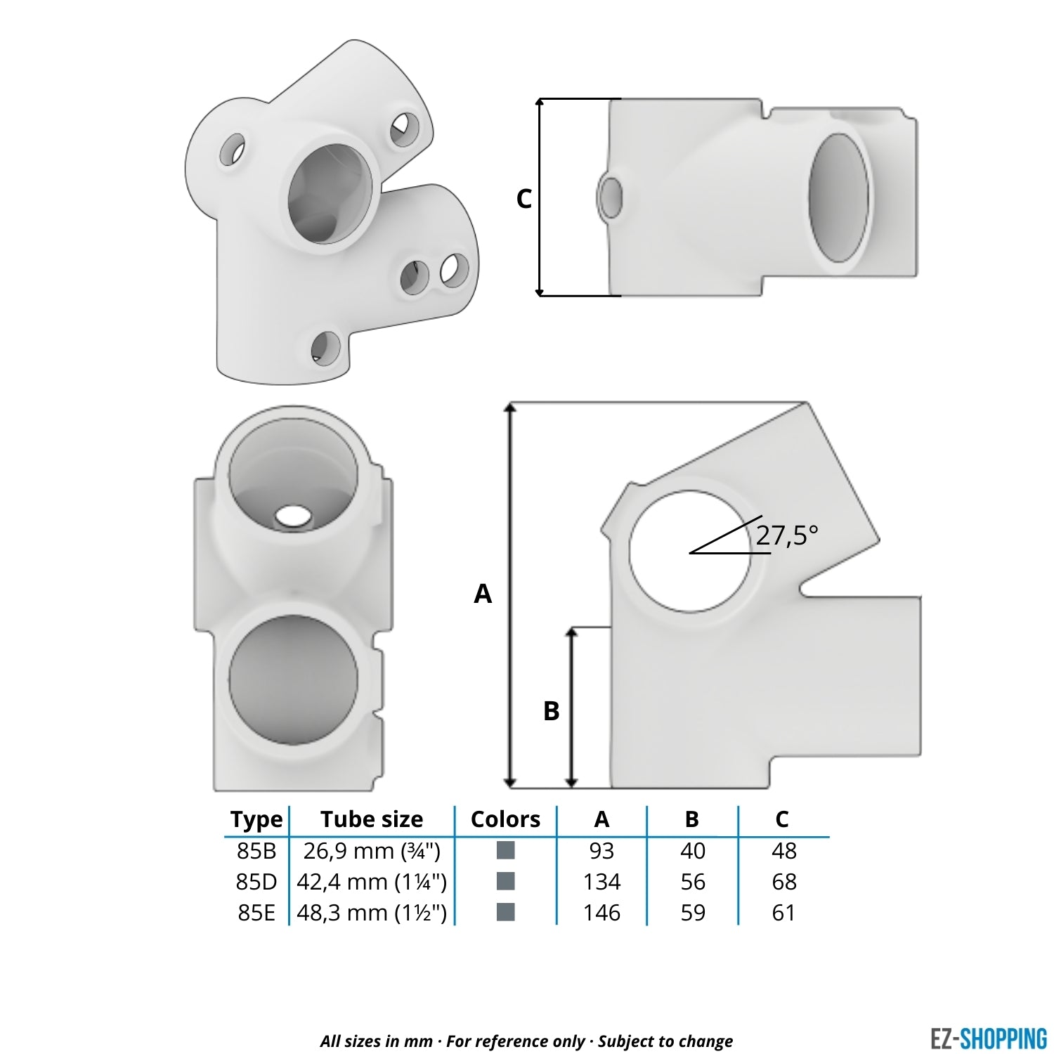 Traufenstück 26,9 mm