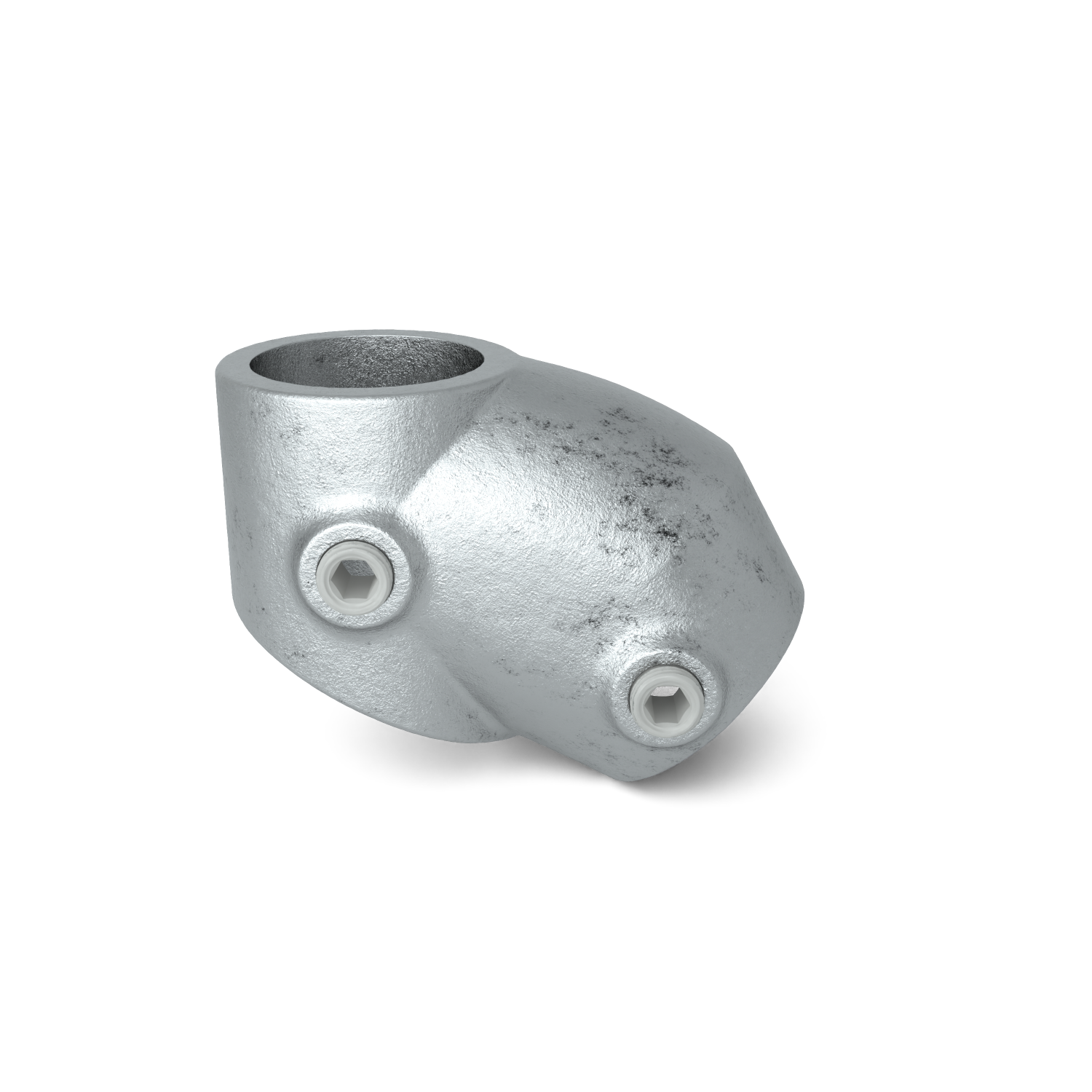Rohrverbinder T-Stück kurz verstellbar 26,9 mm - Vorderansicht Rohrverbinder (Rohr-verbinder.de)