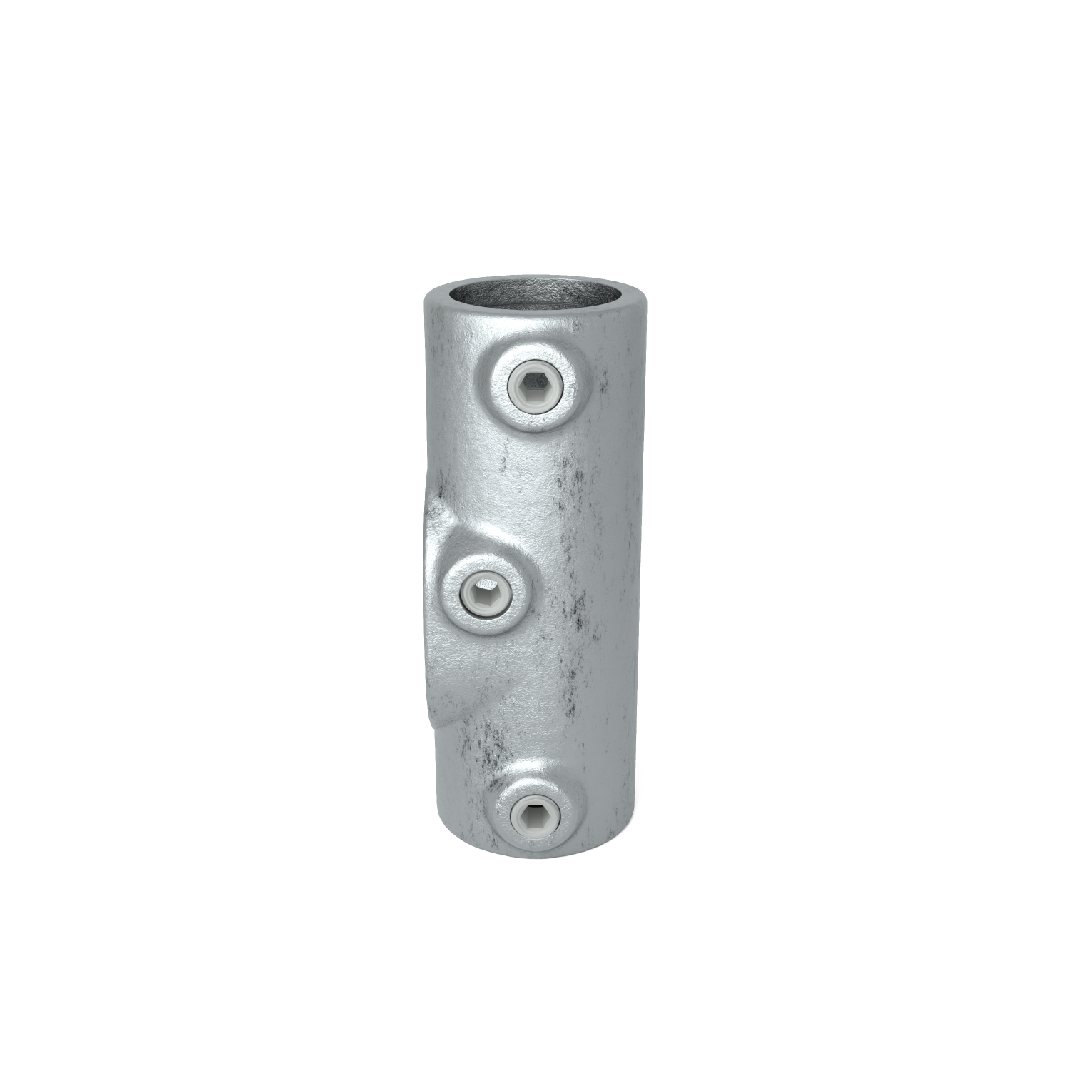Rohrverbinder Handlaufbefestigung 30º - 45º 48,3 mm - Vorderansicht Rohrverbinder (Rohr-verbinder.de)