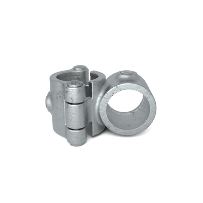 Rohrverbinder Kreuzstück 90º offen klappbar 48,3 mm - Vorderansicht Rohrverbinder (Rohr-verbinder.de)