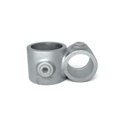 Rohrverbinder Kreuzstück 90º Kombinationsmaß 42,4 - 48,3 mm - Vorderansicht Rohrverbinder (Rohr-verbinder.de)