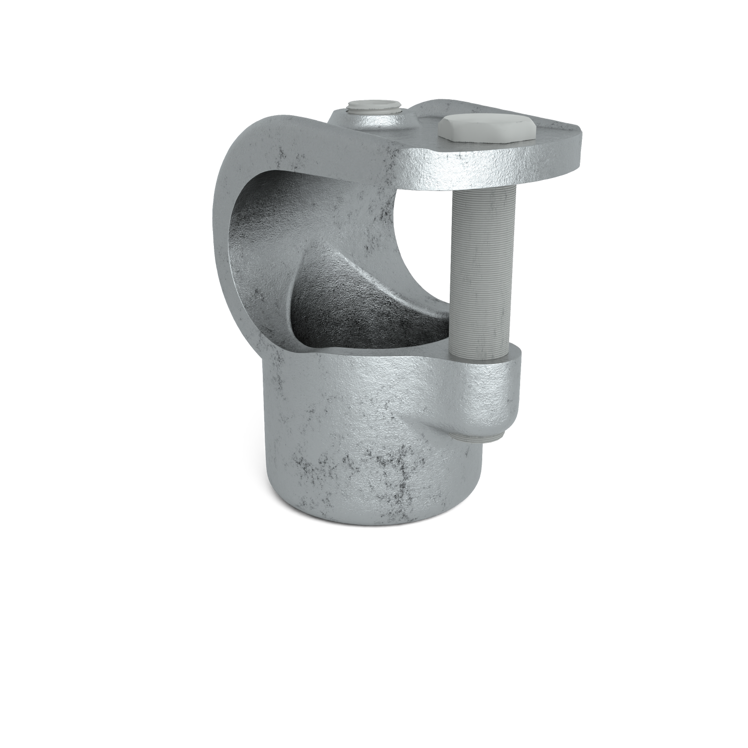 Rohrverbinder T-Stück offen 26,9 mm - Vorderansicht Rohrverbinder (Rohr-verbinder.de)