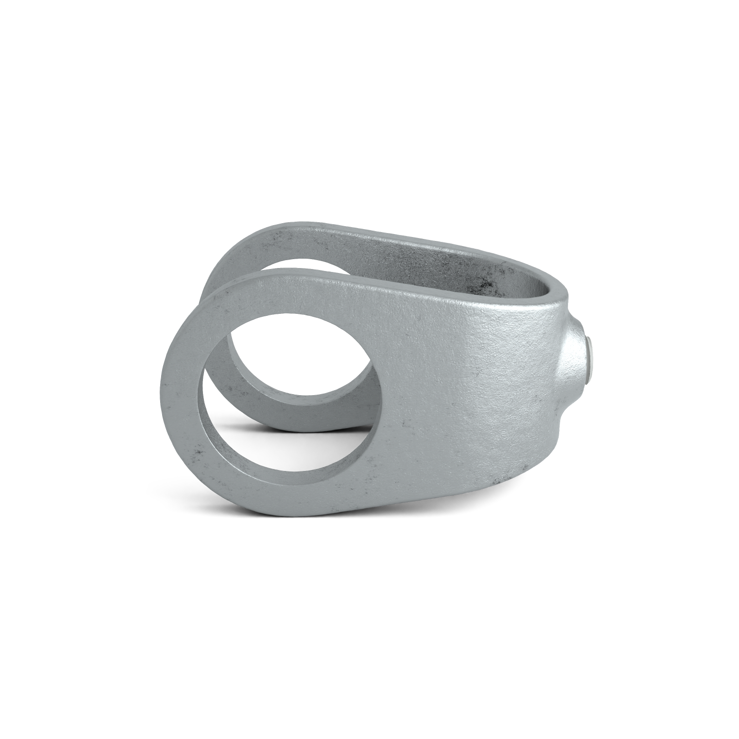 Rohrverbinder Kreuzstück offen 60,3 mm - Vorderansicht Rohrverbinder (Rohr-verbinder.de)