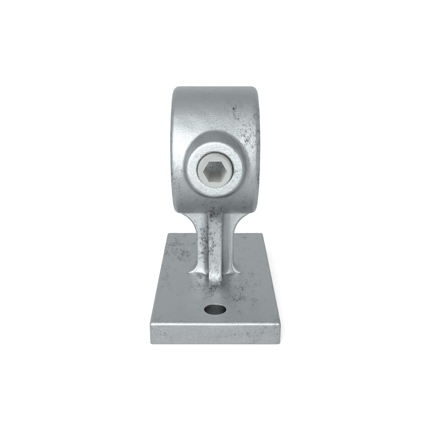 Rohrverbinder Handlaufhalterung 21,3 mm - Schrägansicht Rohrverbinder (Rohr-verbinder.de)