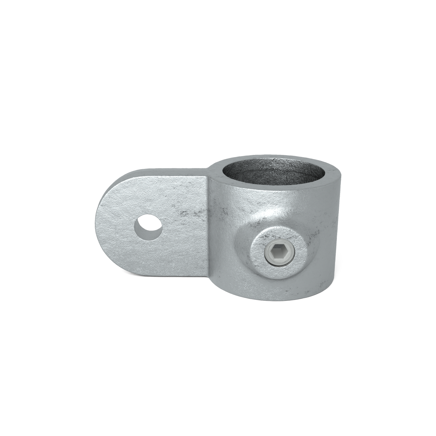 Rohrverbinder Gelenkauge 42,4 mm - Vorderansicht Rohrverbinder (Rohr-verbinder.de)