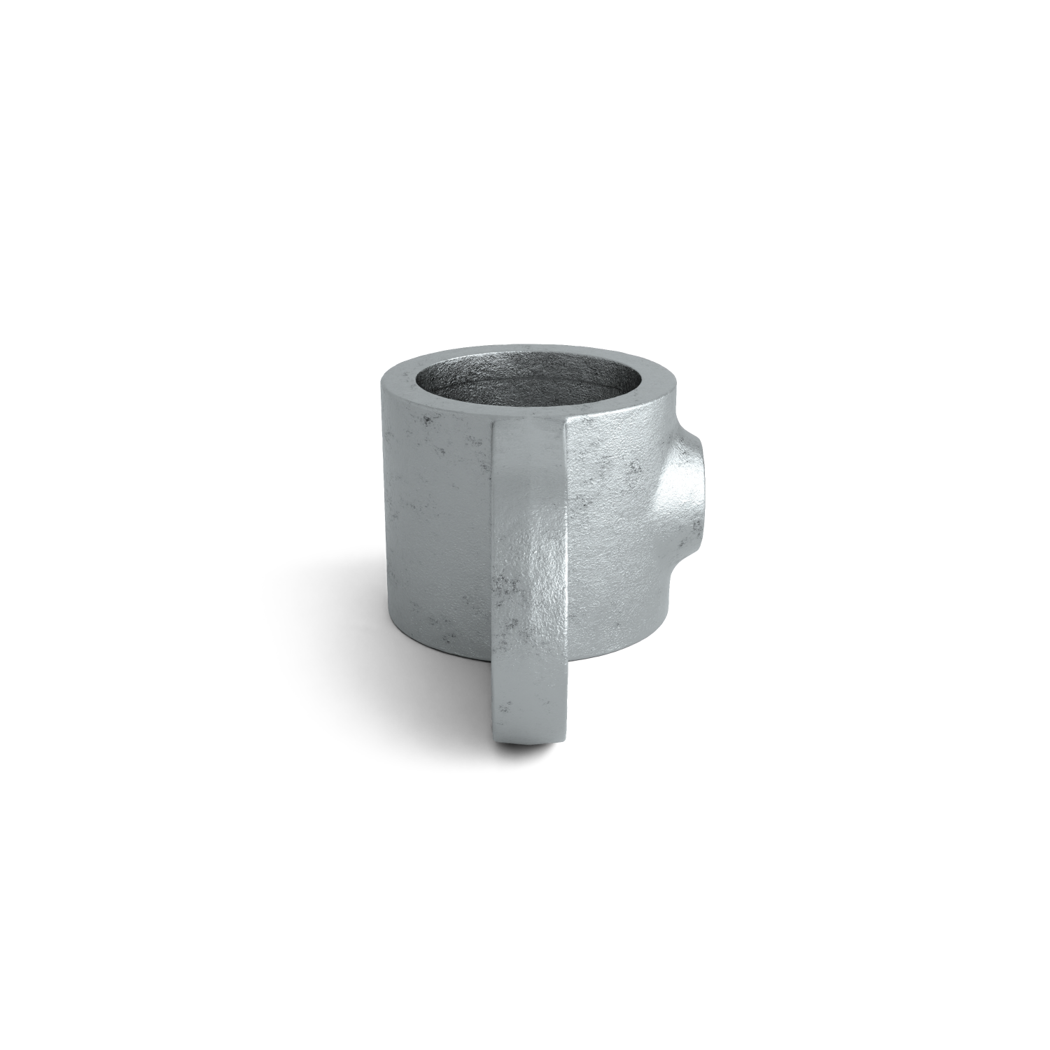 Rohrverbinder Gelenkauge 48,3 mm - Seitenansicht Rohrverbinder (Rohr-verbinder.de)