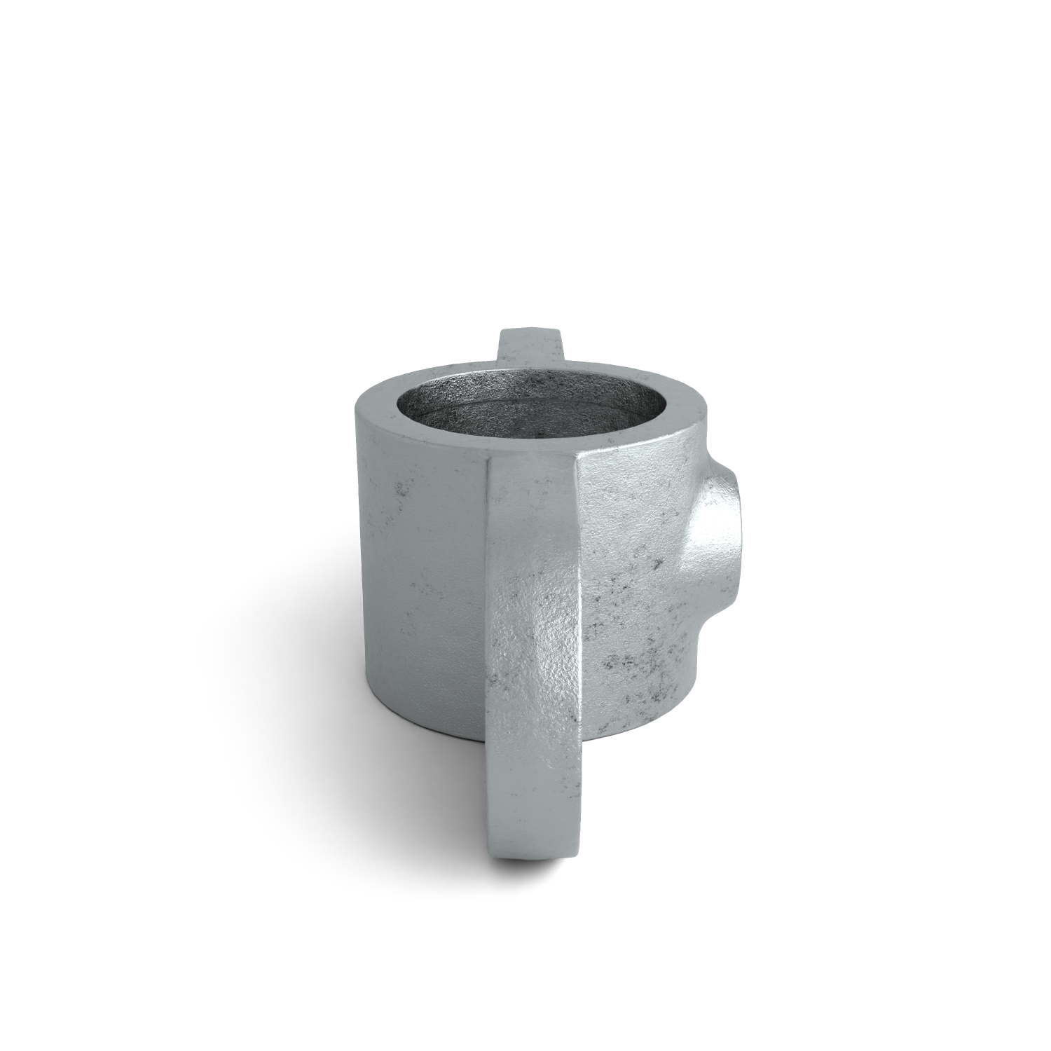 Rohrverbinder Gelenkauge doppelt 180º 48,3 mm - Seitenansicht Rohrverbinder (Rohr-verbinder.de)