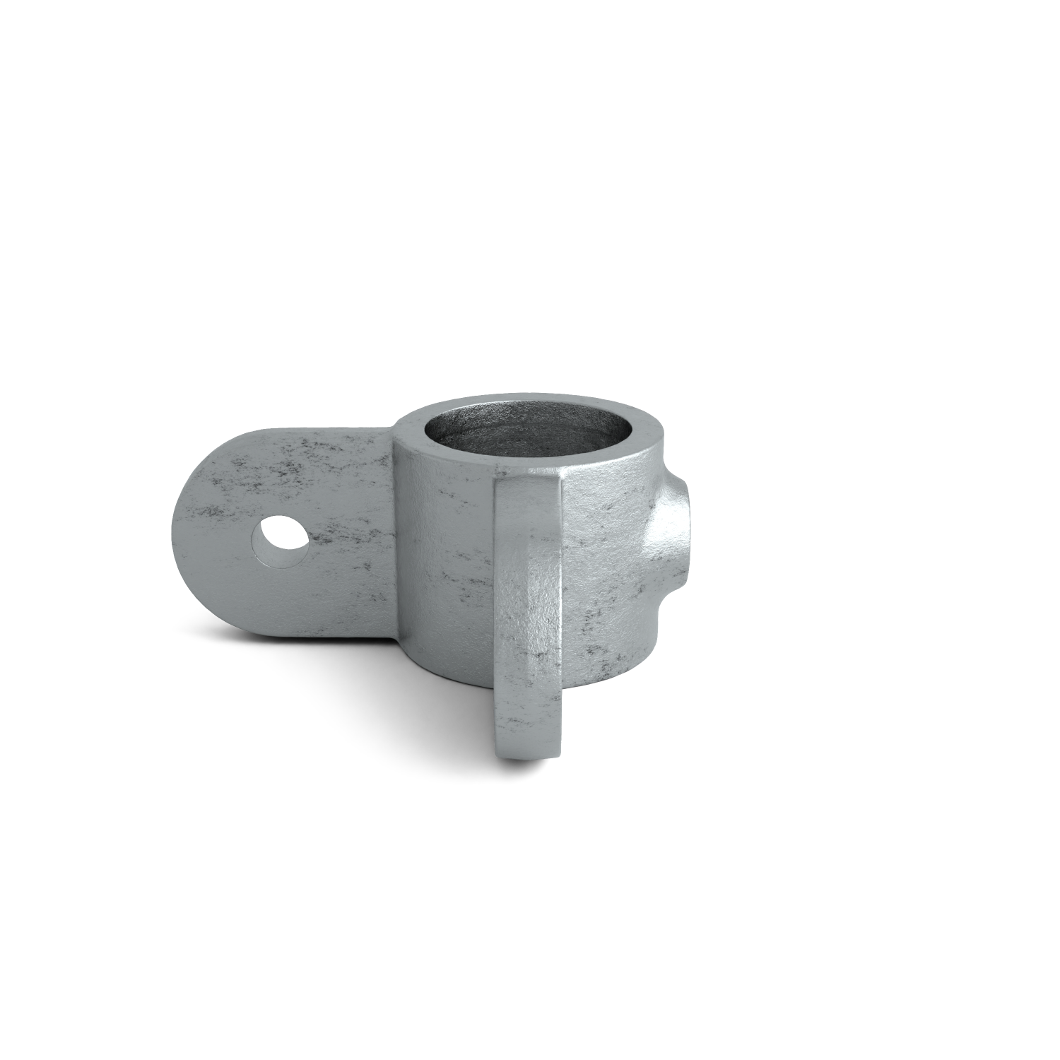 Rohrverbinder Gelenkauge doppelt 90º 42,4 mm - Seitenansicht Rohrverbinder (Rohr-verbinder.de)